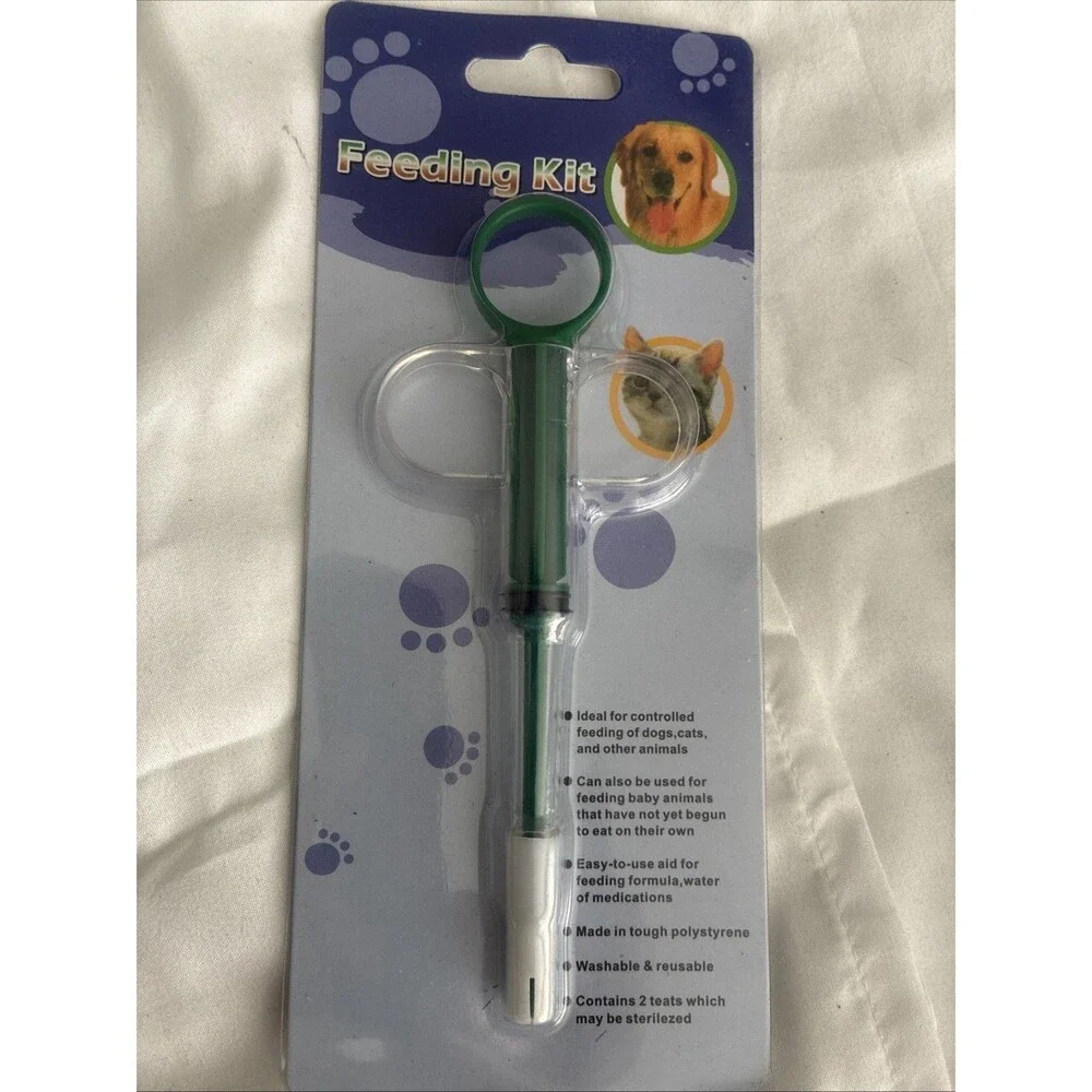 Pet Dog Cat Medicine - Syringe Piller Puppy Animals , Feeding Kit Single Syringe